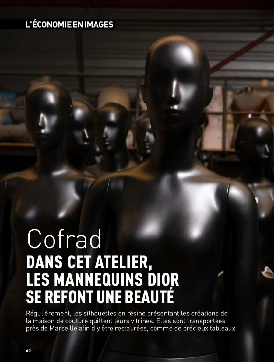 Article mettant à l'honneur Cofrad Mannequins, et son partenariat de longue date la Maison Christian Dior.