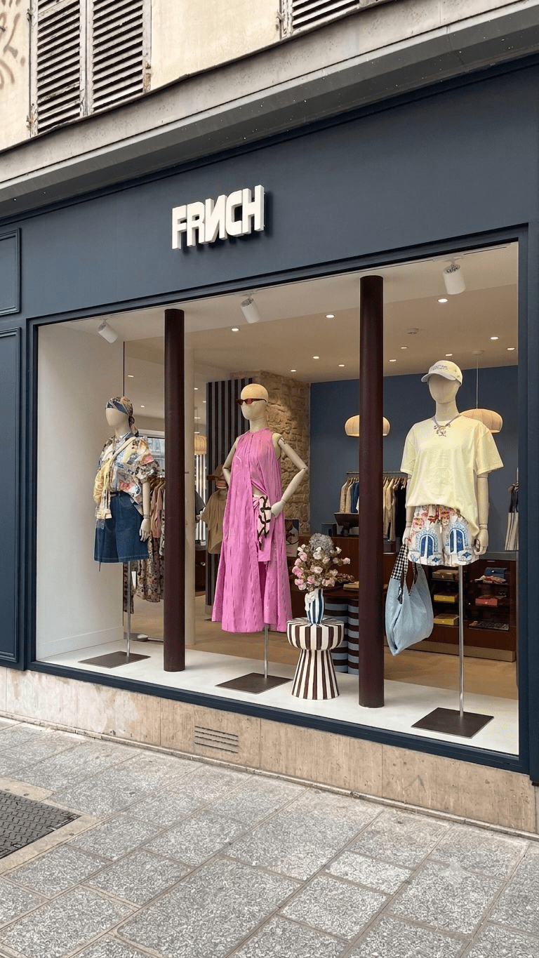 Vitrine FRNCH mannequins Cofrad