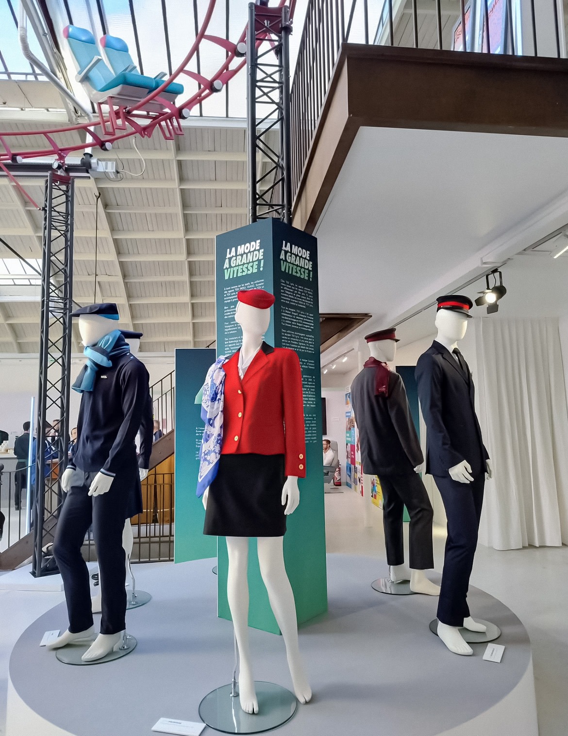 COFRAD MANNEQUINS AUX CÔTÉS DE LA SNCF POUR L’EXPOSITION ANNIVERSAIRE DES 45 ANS DU TGV.